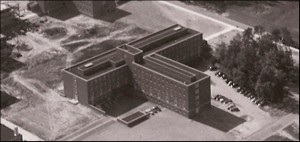 Sylvester hall aerial view