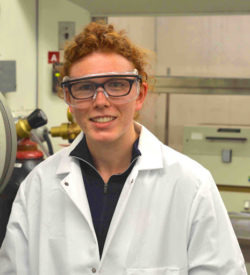 Ph.D. Student Stephanie Gnewuch portrait in a lab