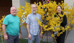 Davis, Associate Professor of Chemistry and Biochemistry Paul Paukstelis and Adjunct Assistant Professor of Plant Science and Landscape Architecture Andrea Ottesen. 