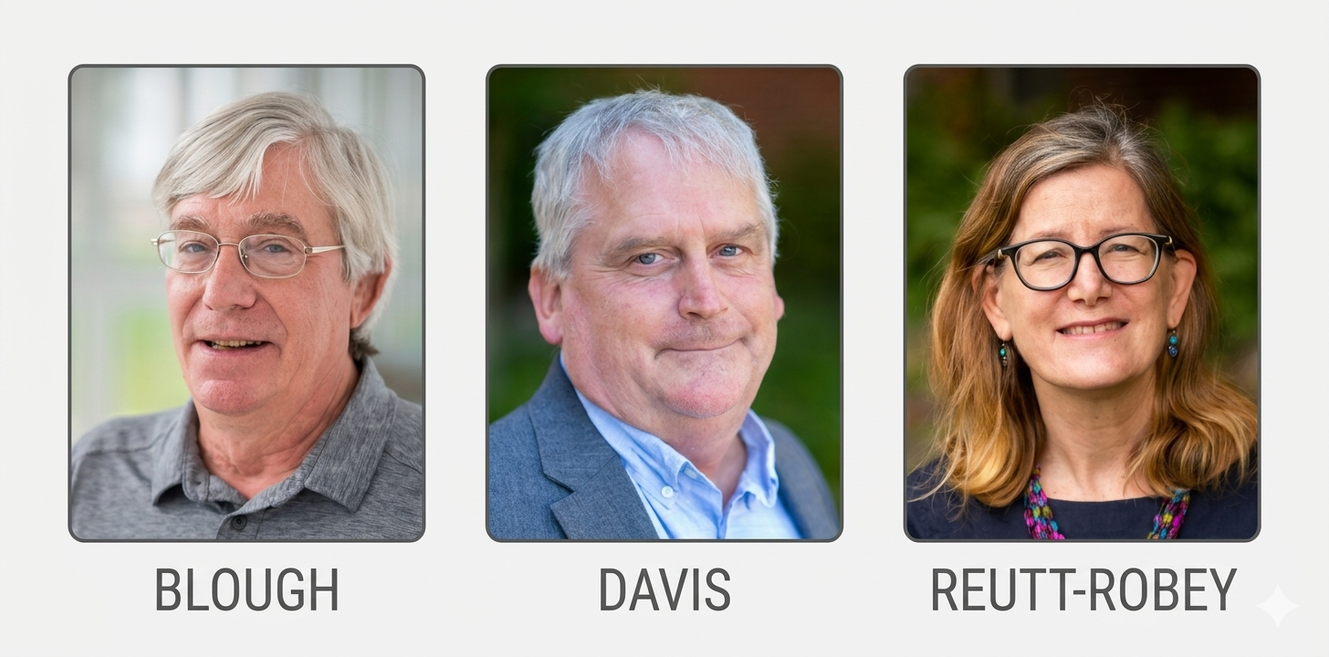 Neil Blough, Jeffery Davis and Janice Reutt-Robey