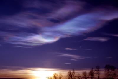 Polar Stratospheric Cloud Kiruna Sweden 2000