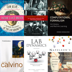 Six book covers of 2023 CMNS summer reading list