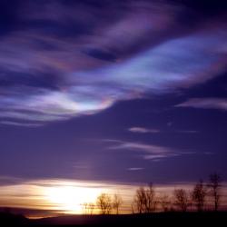 Polar Stratospheric Cloud Kiruna Sweden 2000