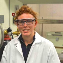 Ph.D. Student Stephanie Gnewuch portrait in a lab